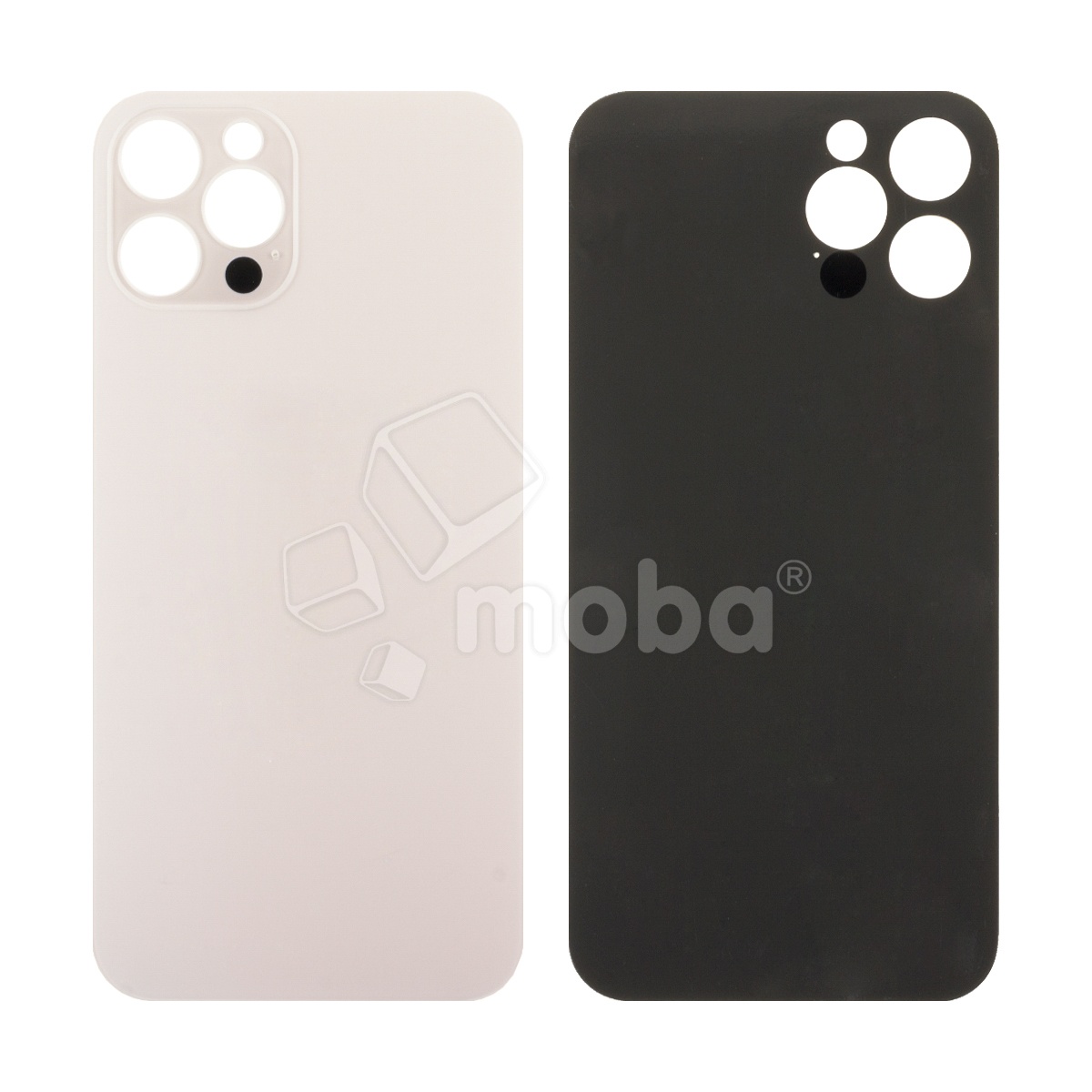 Задняя крышка для iPhone 12 Pro (A2407) Золото (стекло, широкий вырез под камеру, логотип)
