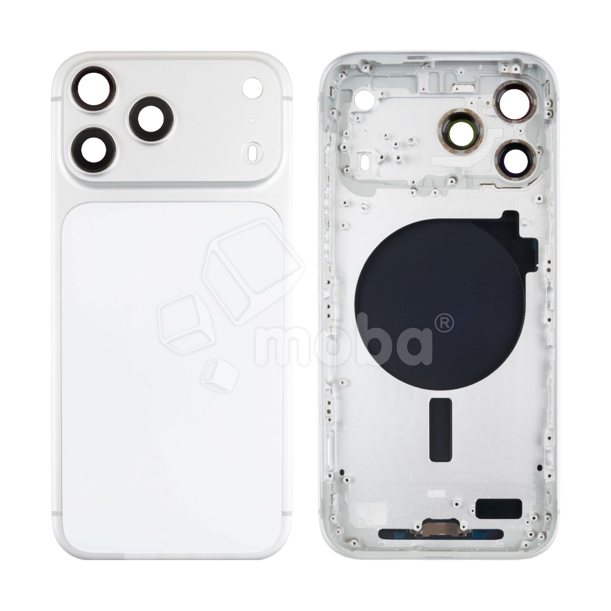 Корпус для iPhone 17 Pro Max (A3526) (1 Sim) Серебро - Премиум