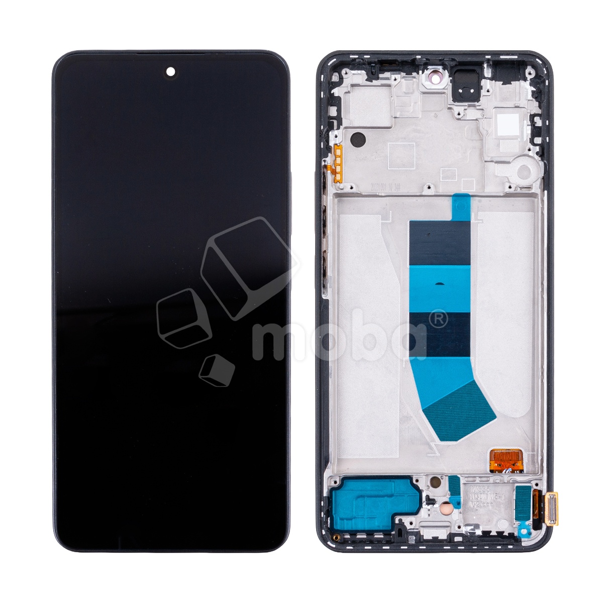 Дисплей для Xiaomi Redmi Note 13 4G (23129RAA4G/23124RA7EO/23129RA5FL) модуль с рамкой Черный - (OLED) (Full HD, 450 Кд/м²)