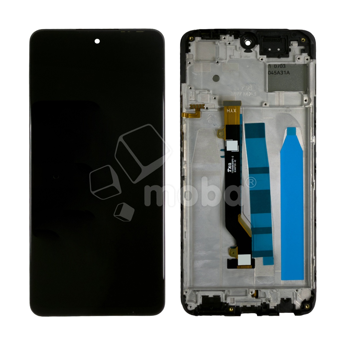 Дисплей для Tecno Pova 3 (LF7n) модуль с рамкой Черный - OR (HD+, 300 Кд/м², 90 Гц)