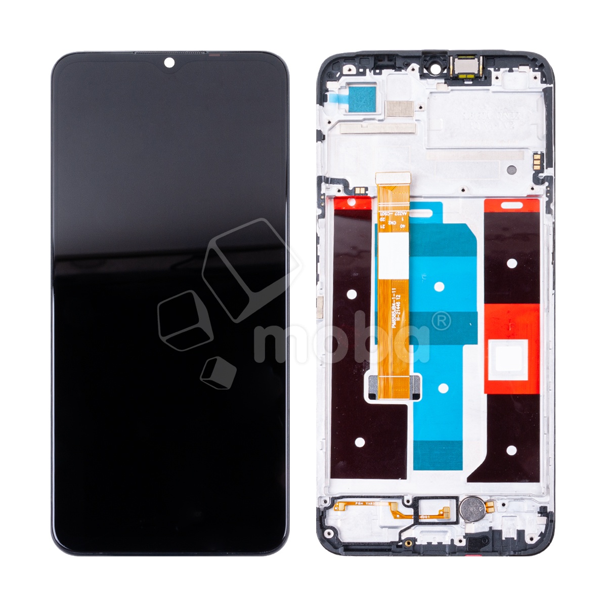 Дисплей для Realme C35 (RMX3511) модуль с рамкой Черный - OR (HD+, 300 Кд/м², 60 Гц)