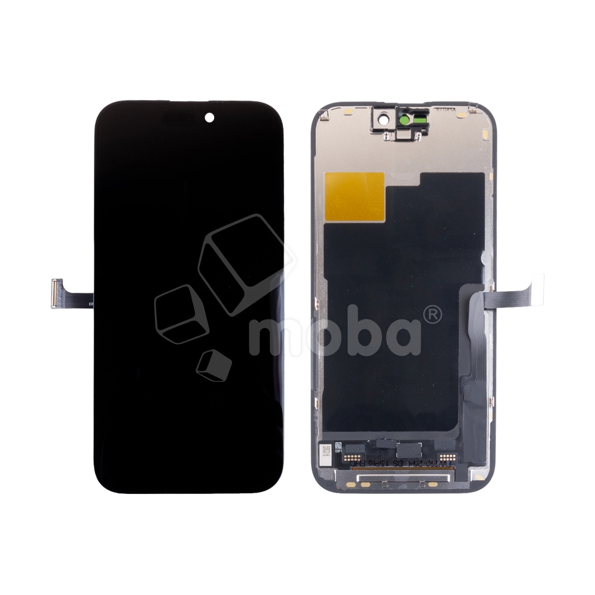 Дисплей для iPhone 15 Pro (A3102) в сборе с тачскрином Черный - (In-Cell, Full HD, 120 Гц) (с верификацией = с привязкой без ошибки)
