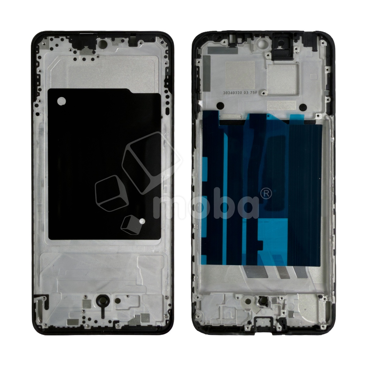 Рамка дисплея для Realme 12+ 5G (RMX3867) Черный (возможен дефект ЛКП)