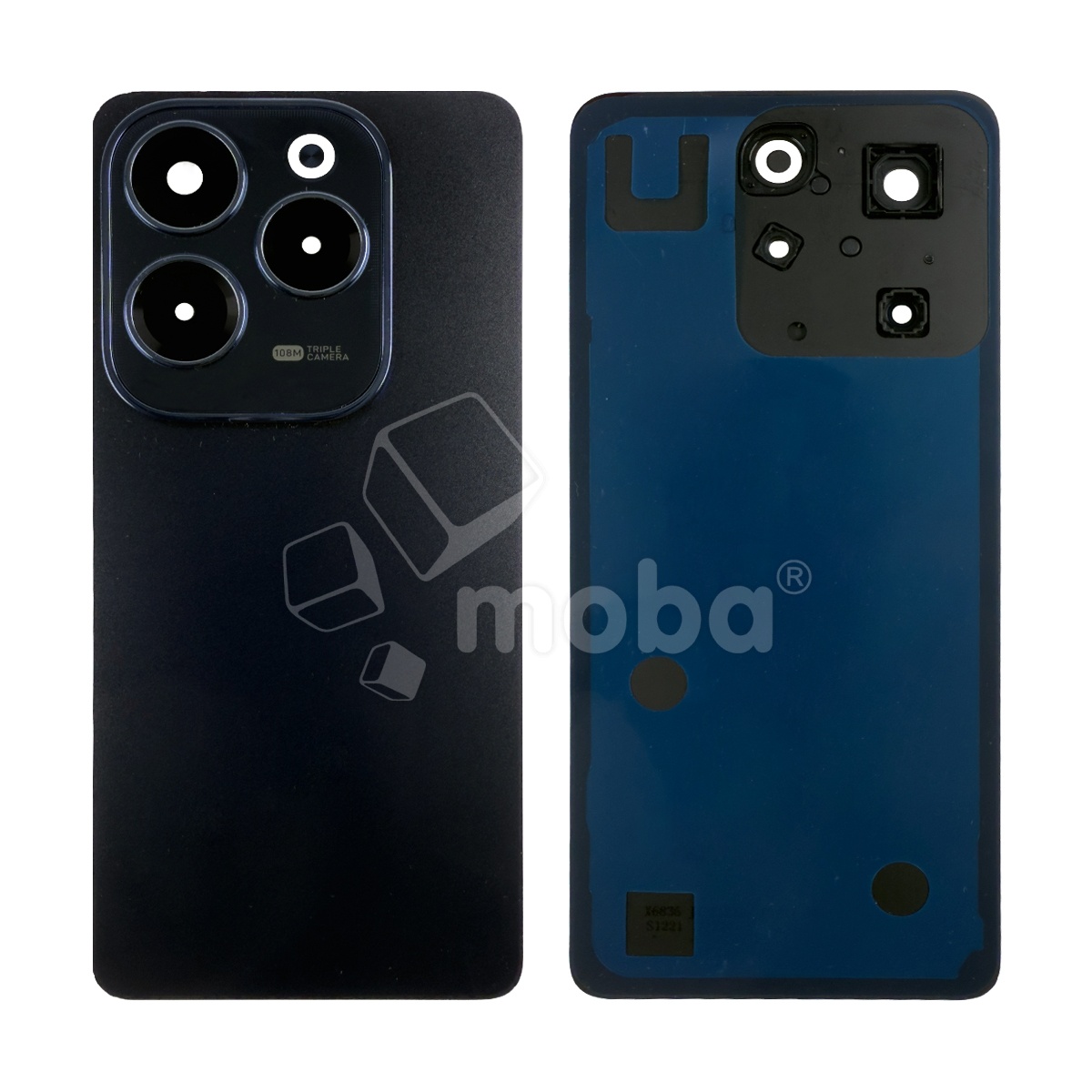 Задняя крышка для Infinix Hot 40 (X6836) Черный - Премиум
