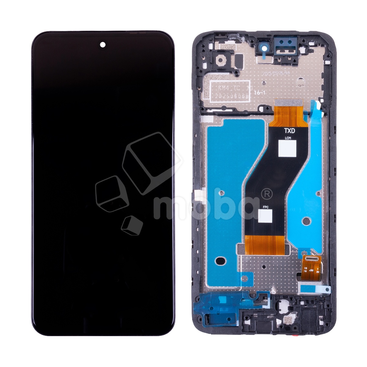 Дисплей для Tecno Spark Go 2 (KM4) модуль с рамкой Черный - OR (HD+, 300 Кд/м², 120 Гц)