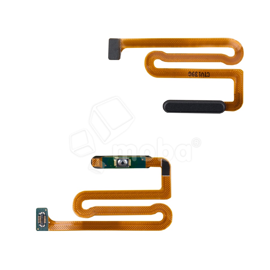 Шлейф для Samsung Galaxy M12/A12/A12 Nacho (M127F/A125F/A127F) сканер отпечатка пальцев Черный