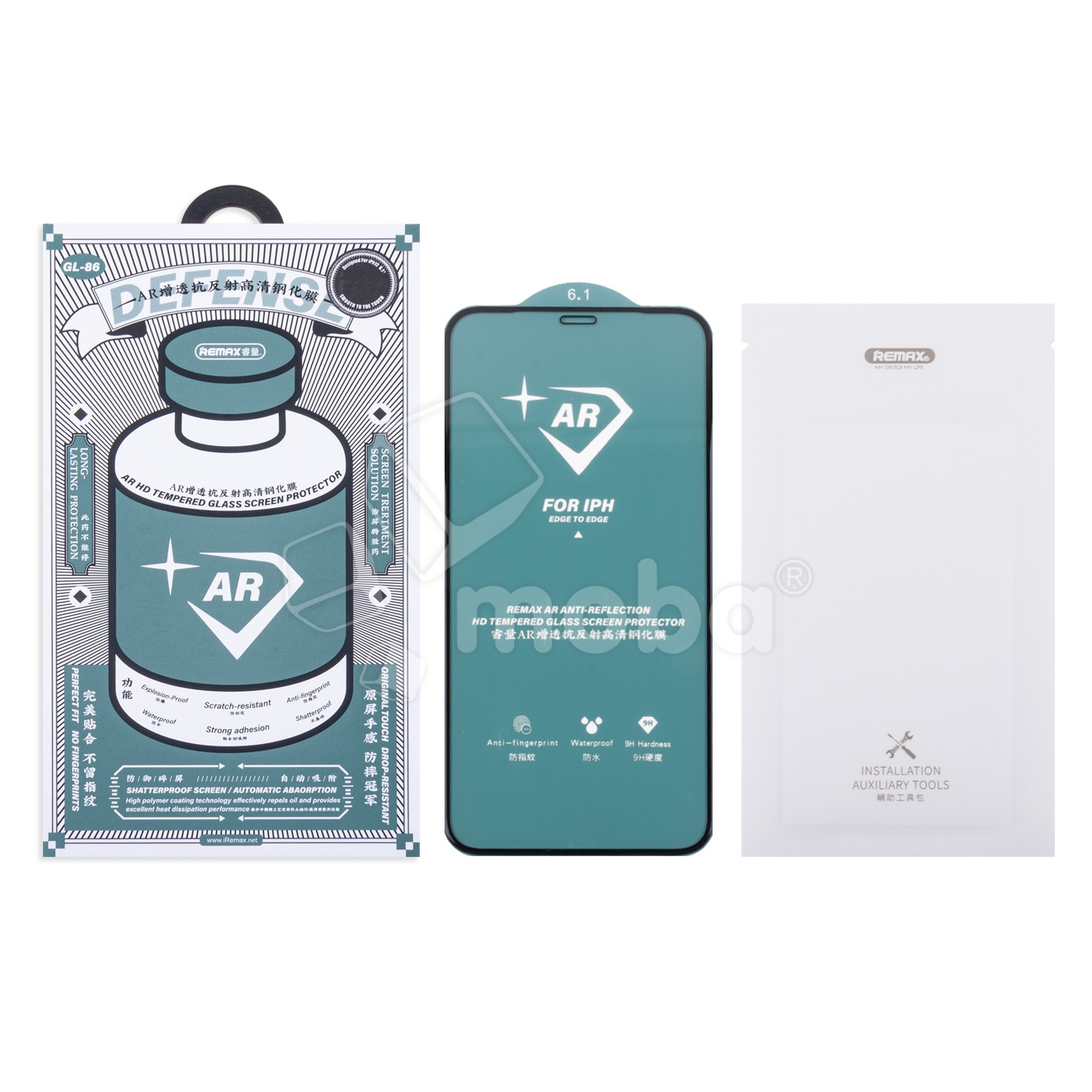 Защитное стекло "Антибликовое" Remax Medicine Glass GL-86 для iPhone Xr/11 Черный