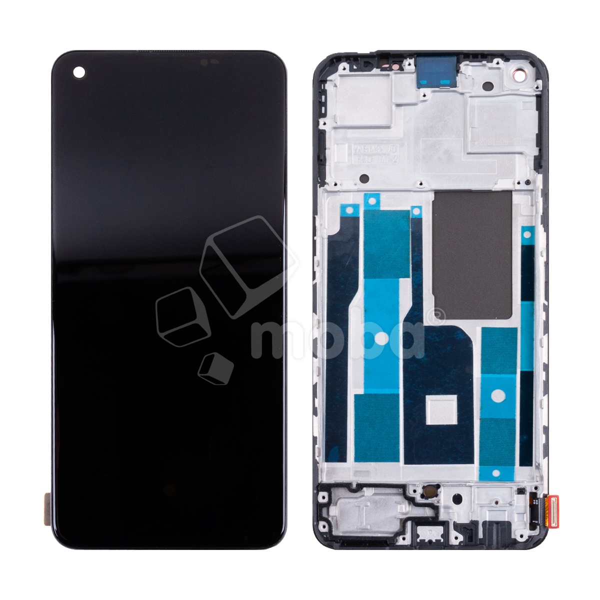 Дисплей для Realme 9 Pro+ (RMX3393/RMX3392) модуль с рамкой Черный - OR