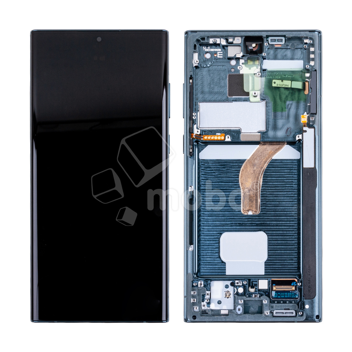 Дисплей для Samsung Galaxy S22 Ultra (S908B/S908E/S9080) модуль с рамкой Зеленый - OR (SP)