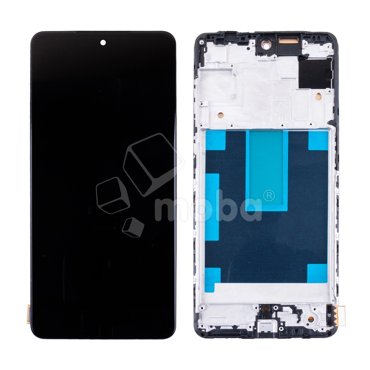 Дисплей для Samsung Galaxy M55 5G (M556B) модуль с рамкой Черный - (OLED) (Full Size) (Full HD, 450 Кд/м²)