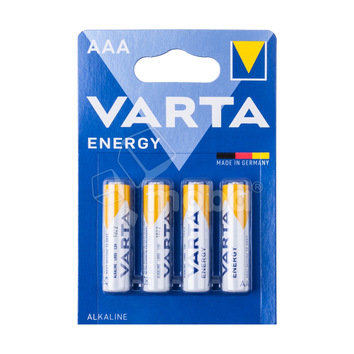 Батарейка AAA LR03 Varta ENERGY 1.5V (4 шт. в блистере)