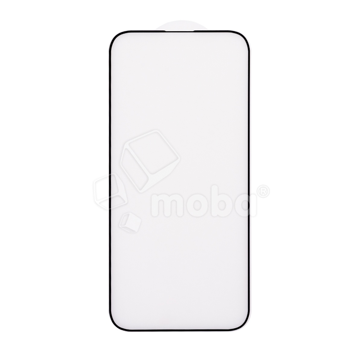 Защитное стекло "Матовое" для iPhone 14 Pro Max Черный (Закалённое, полное покрытие)