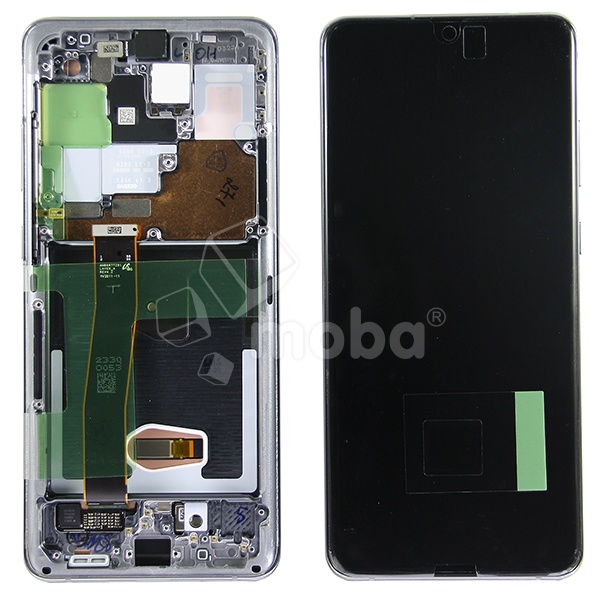 Дисплей для Samsung Galaxy S20 Ultra (G988B) модуль с рамкой Серый - OR (SP)