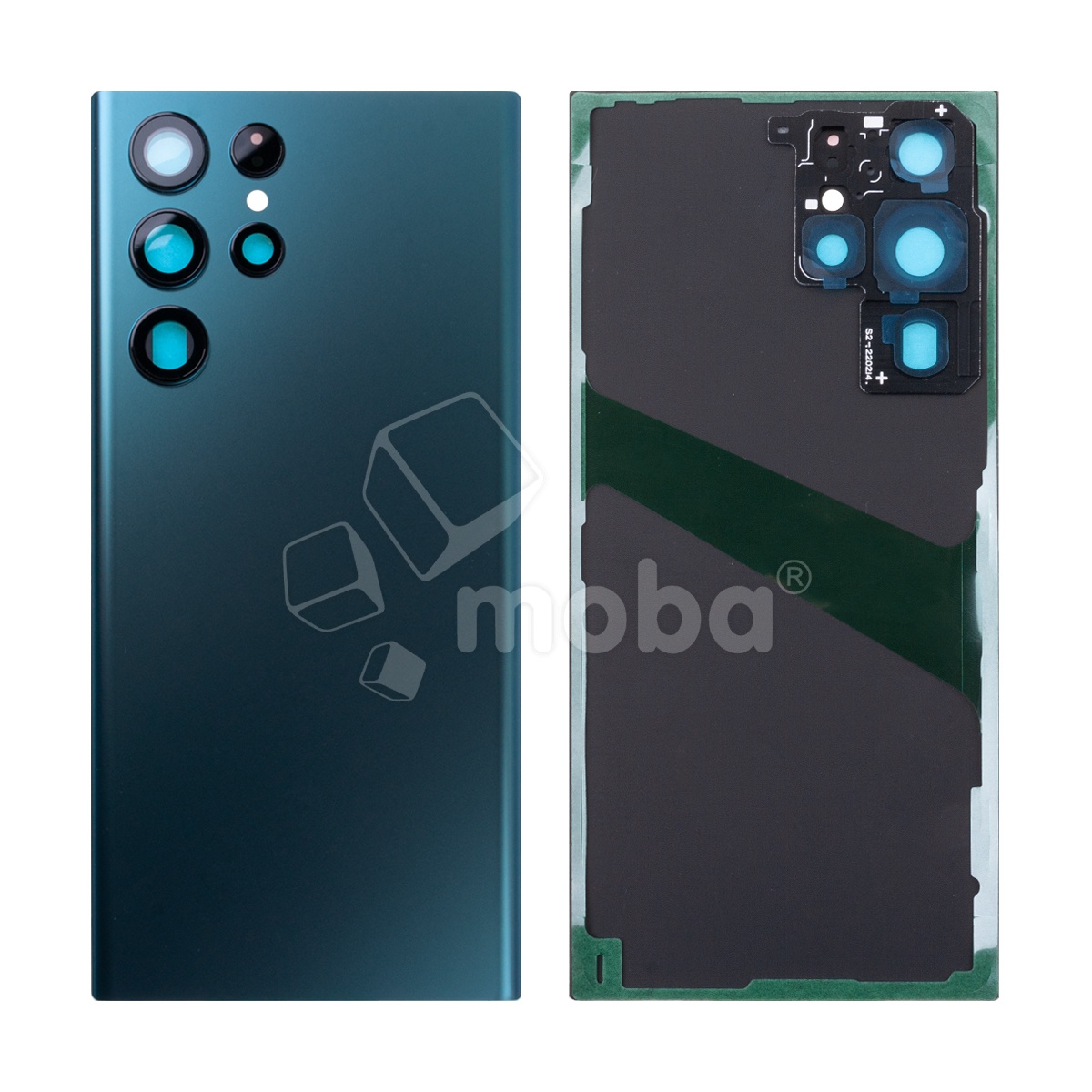 Задняя крышка для Samsung Galaxy S22 Ultra (S908B) Зеленый - Премиум