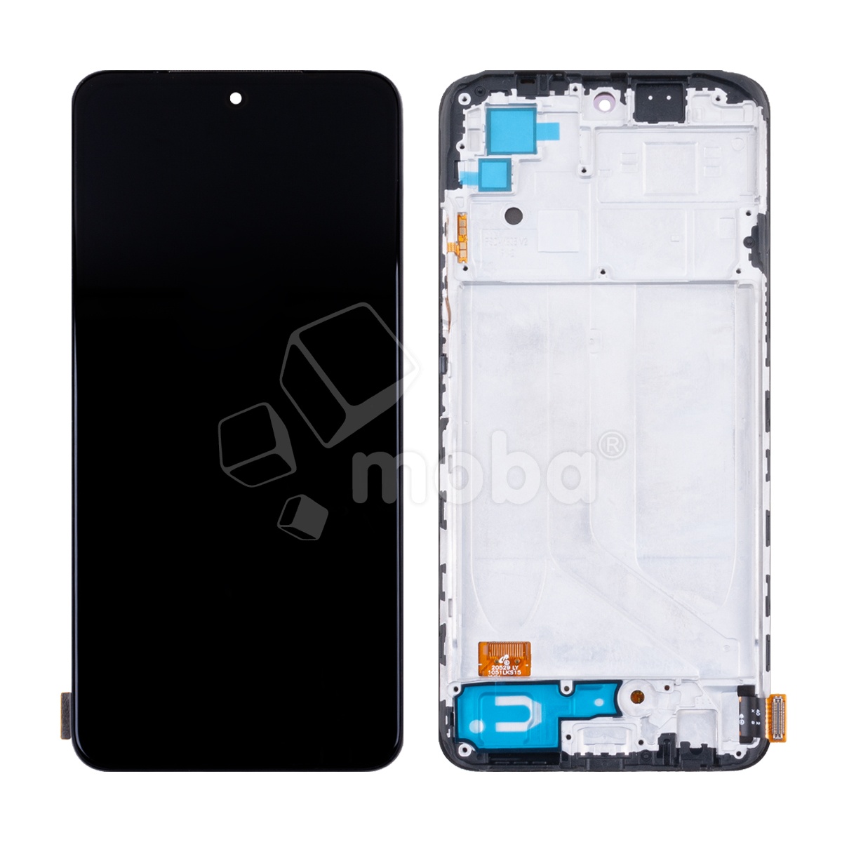 Дисплей для Xiaomi Redmi Note 10/10S/Poco M5s (M2101K7AG/M2101K7BNY/M2102K7AG/2207117BPG) модуль с рамкой Черный - (OLED) (Full HD, 450 Кд/м²)