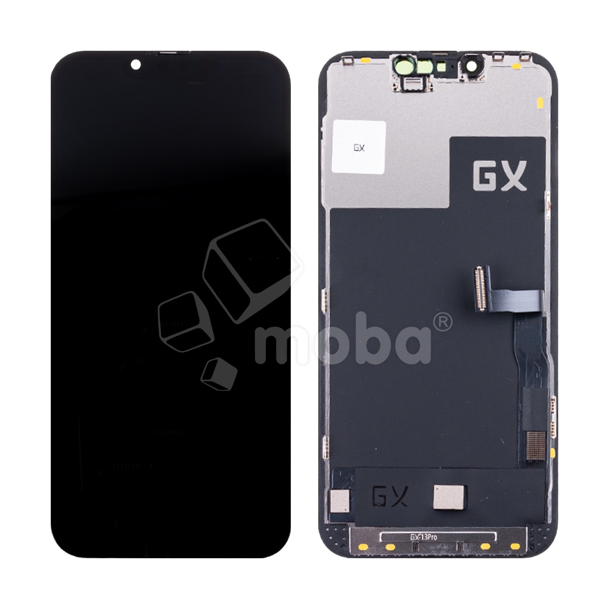 Дисплей для iPhone 13 Pro (A2640) в сборе с тачскрином Черный - GX (Hard OLED, Full HD COF, 600 Кд/м²) (площадка под IC)