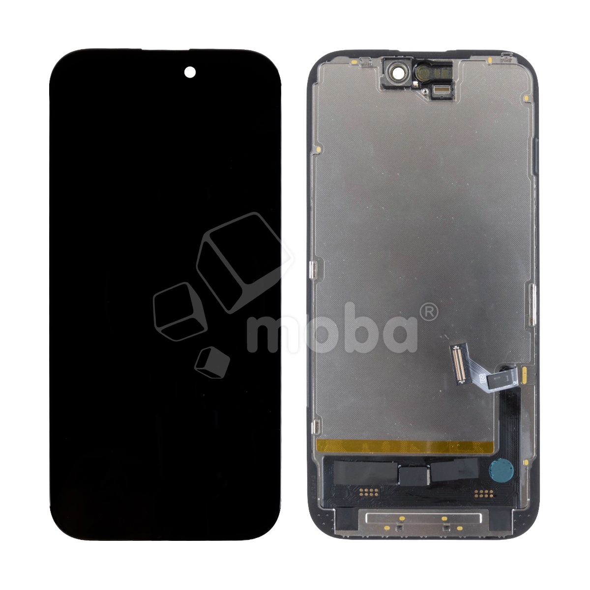 Дисплей для iPhone 15 (A3090) в сборе с тачскрином Черный - DD (Soft OLED, Full HD COP, 850 Кд/м²) (с верификацией = с привязкой без ошибки)