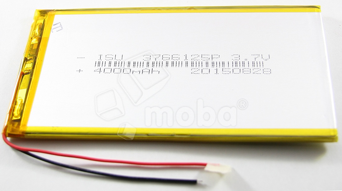 Аккумулятор универсальный 3766125p 3,7v Li-Pol 4000 mAh (3.7*66*125 mm)