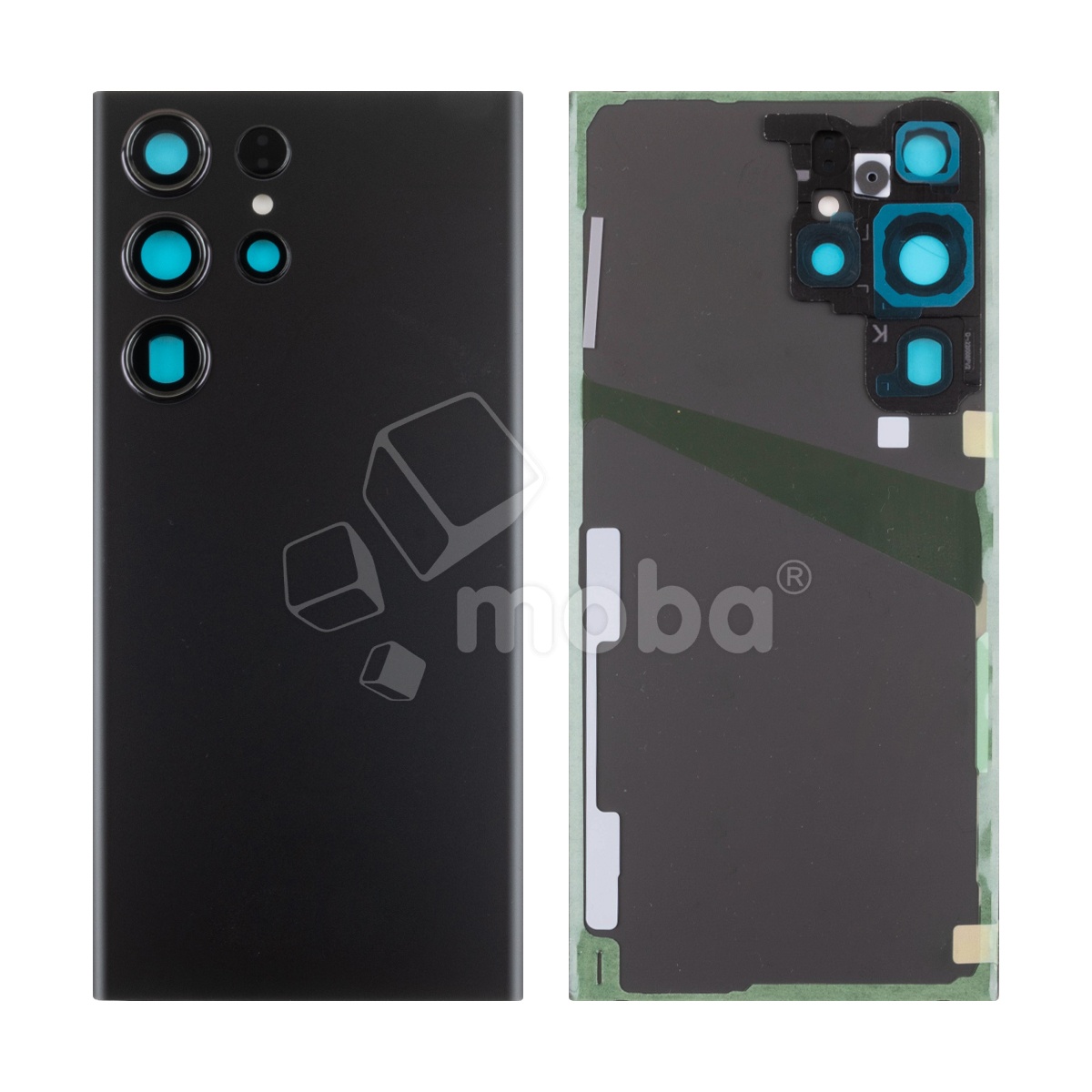 Задняя крышка для Samsung Galaxy S23 Ultra (S918B) Черный - Премиум