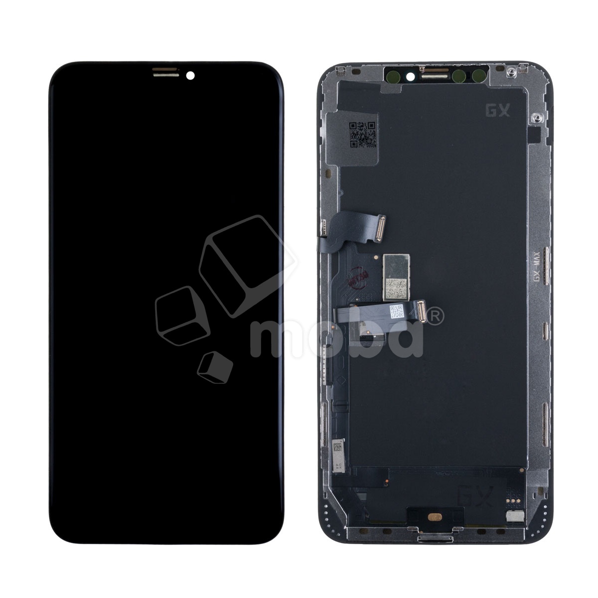 Дисплей для iPhone Xs Max (A1921/A2101) в сборе с тачскрином Черный - (Hard OLED, Full HD COF, 600 Кд/м²)