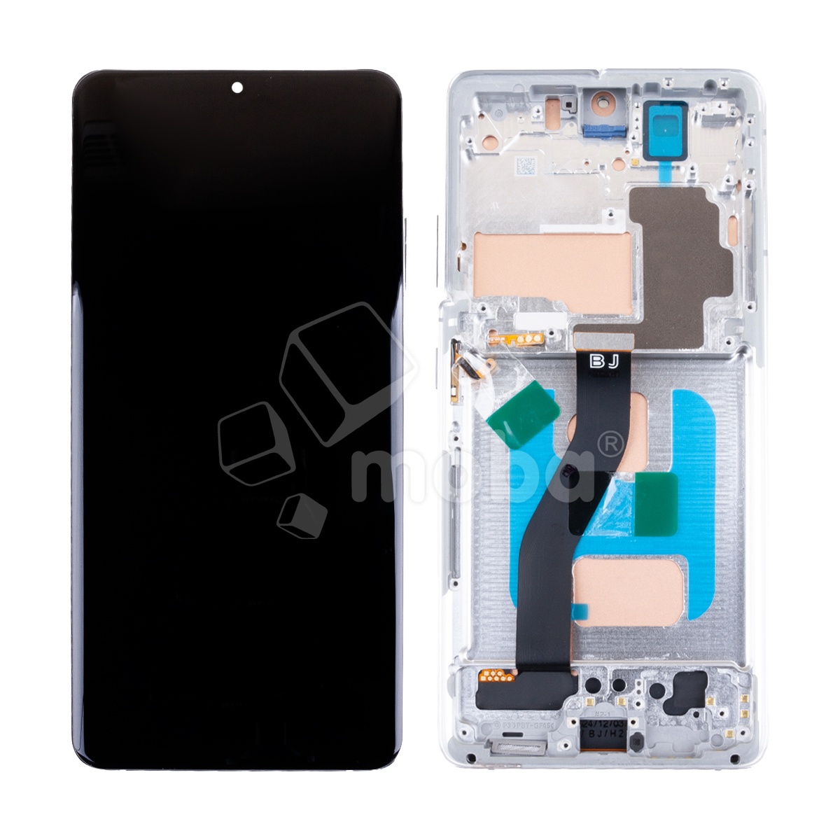 Дисплей для Samsung Galaxy S21 Ultra (G998B) модуль с рамкой Серебро - (In-Cell)