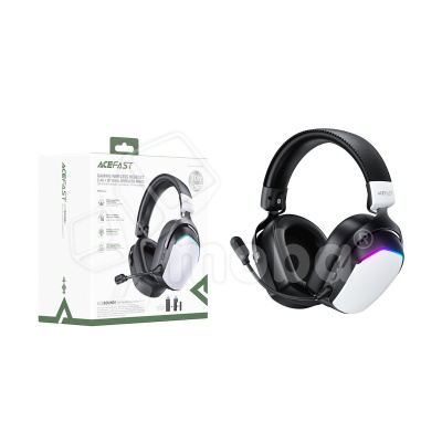 Беспроводные наушники Bluetooth Acefast H11 (накладные, игровые, с микрофоном) Белый