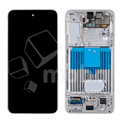 Дисплей для Samsung Galaxy S22 (S901B) модуль с рамкой Белый - OR (SP)