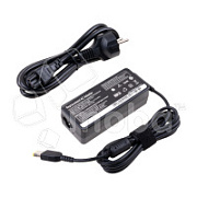 Блок питания (сетевой адаптер) для ноутбуков Lenovo 20V, 3.25A, 65W (прямоугольный разъем)