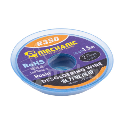 Поглотитель олова (оплётка) Mechanic R-350 (2.0 мм*1.5 м)