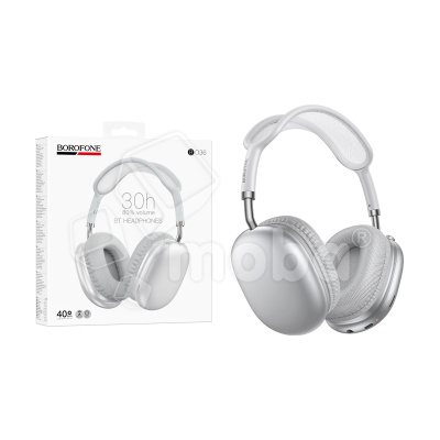 Беспроводные наушники Bluetooth Borofone BO36 (накладные) Серебро